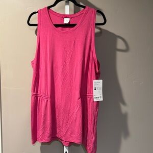 Athleta Pink Tank. New with tag. 2X
